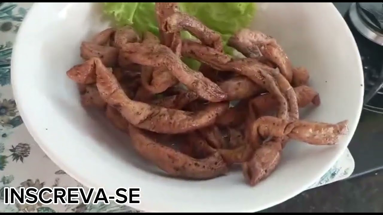 TRIPA DE PORCO NA AIRFRYER