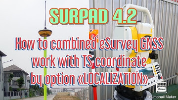 How to combined eSurvey GNSS work with TS coordinates by option «LOCALIZATION»