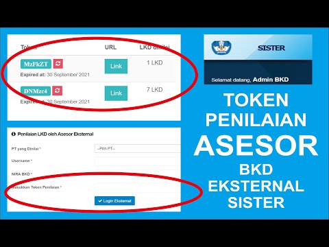 Cara Mengisi Token Asesor Eksternal BKD SISTER | Penilaian Asesor Eksternal BKD SISTER