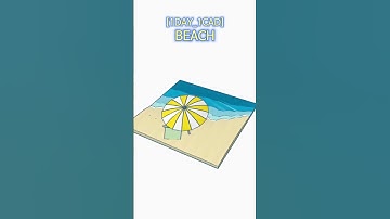 [1DAY_1CAD] BEACH #shorts #tinkercad #project
