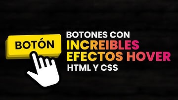2 INCREÍBLES Efectos Hover para Botones con HTML y CSS 🔴 EN 2 MINUTOS