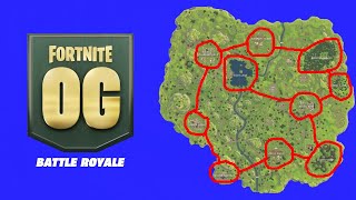 Discovering EVERY SINGLE POI In OG Fortnite! (Fortnite 2017)