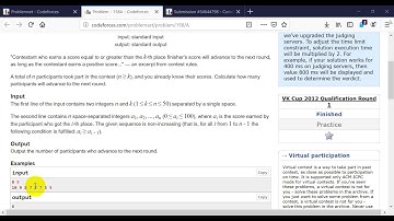 158A Next Round codeforce problem