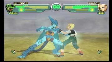 Dragon Ball Z Budokai(Gamecube)-Cell vs Android 18 IV