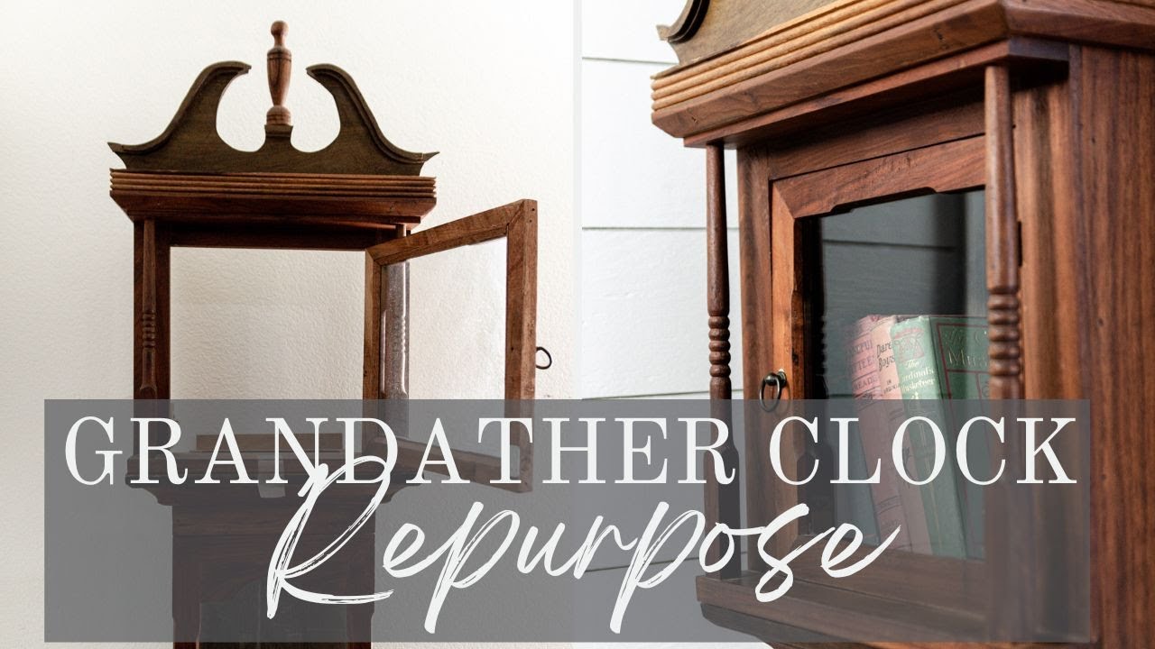 How to Repurpose a Grandfather Clock Into a Bookshelf YouTube