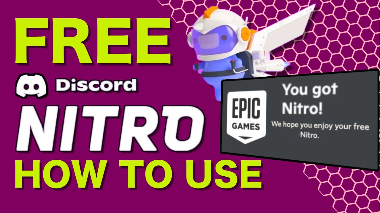 How to redeem or get Epic Games free Discord Nitro