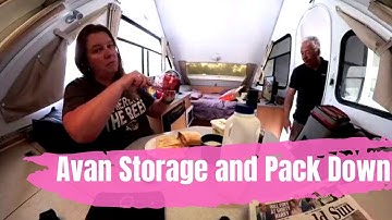 Storage in an Avan Aliner and Pack Down Time
