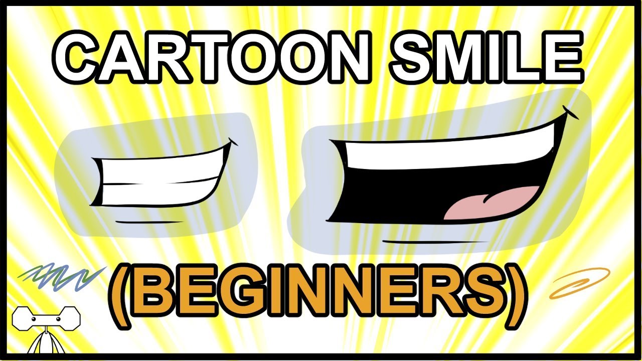 How to Draw a Cartoon Smile for Beginners - YouTube
