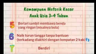 Kemampuan Motorik Kasar Anak Usia 3-4 Tahun.