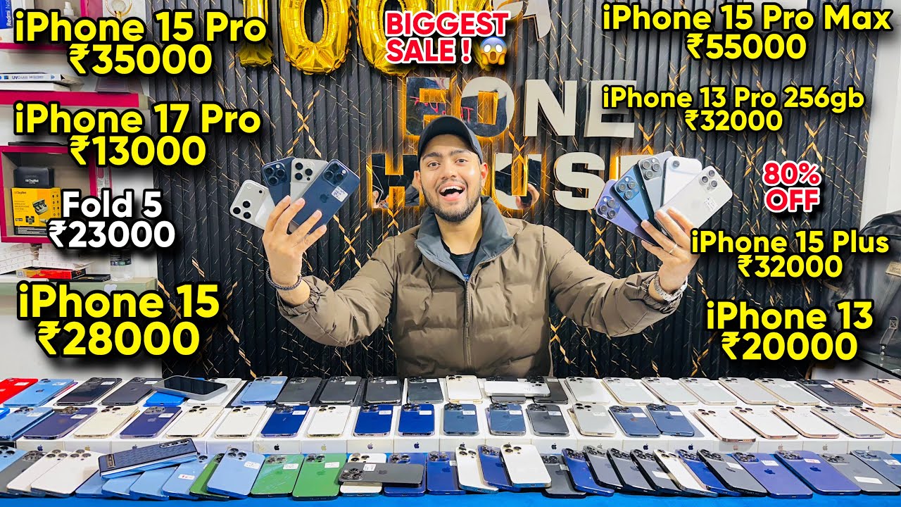 Biggest iPhone Sale Ever 🔥 I Cheapest iPhone Market | Second Hand Mobile | iPhone16 Pro iPhone 17
