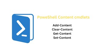 What are PowerShell content commands #powershell