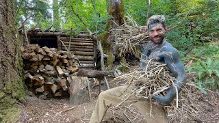 My Off Grid Log Shelter Needs Work