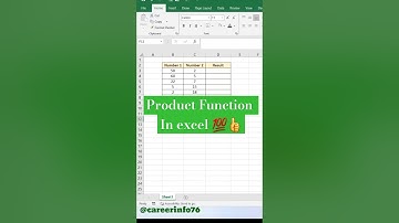 product Function In excel 💯👍 #exceltutorial #explore #excel #exceltips #exceltricks #trending #yt