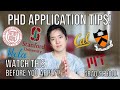 PhD Application Tips That Got Me Into Stanford Berkeley MIT Etc COMPREHENSIVE 
