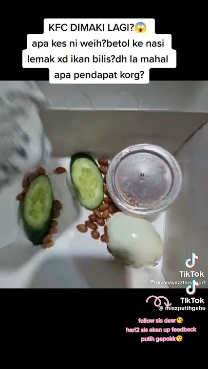 Diva AA maki KFC Nasi Lemak kata mana Ikan Bilisnye