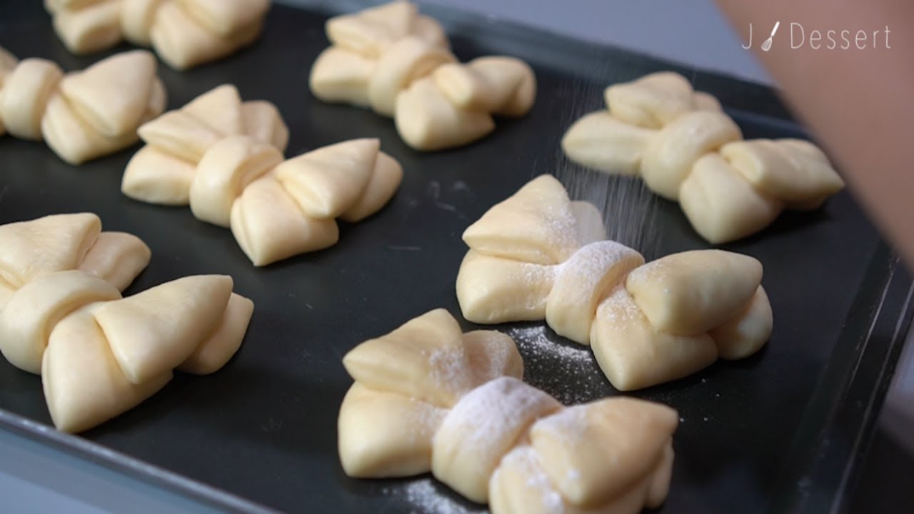 손반죽으로 예쁜 리본빵 만들기 Ribbon Bread :: 지니 Jiny