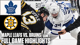 1st Round: Toronto Maple Leafs vs. Boston Bruins Game 7 | Full Game Highlights image