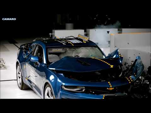 2016 Muscle Car Crash Tests   Camaro Mustang Challenger