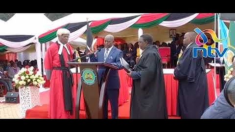 Mutahi Kahiga sworn in as Nyeri's 5th governor