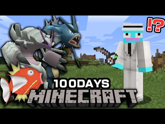 マイクラ】釣ったポケモンだけで100日間サバイバルしてみた結果