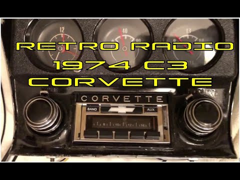 Retro Radio installation 1974 C3 Corvette