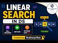 Linear Search in C | Full Program + Dry Run | DS Made Easy 💯