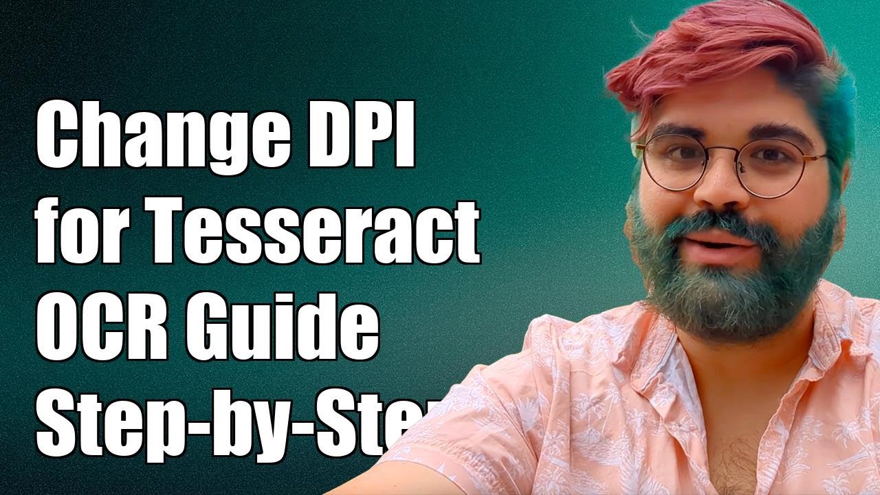 How to Change Image DPI for Tesseract OCR: A Step-by-Step Guide - YouTube