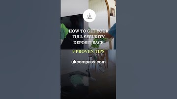 Get Your FULL Security Deposit Back FAST with These 9 PROVEN Tips