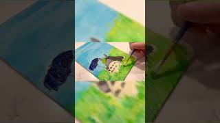 Totoro [sand   acrylic]