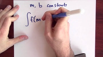 What is the antiderivative of f(mx+b)? - Week 10 - Lecture 9 - Mooculus