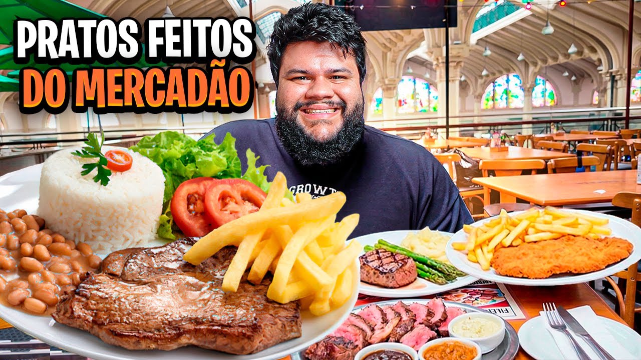 PROVEI os MELHORES PRATOS FEITOS (PFs) do MERCADÃO de SP! Opinião Sincera