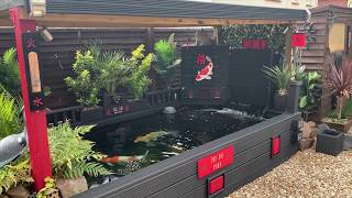 Diy koi pond ***roof changing idea and painting the pond***