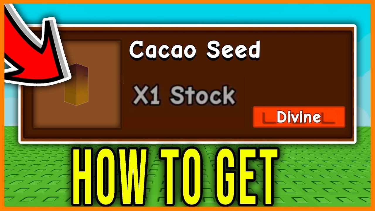 HOW TO GET CACAO SEED FAST EASY GROW A GARDEN Roblox YouTube 