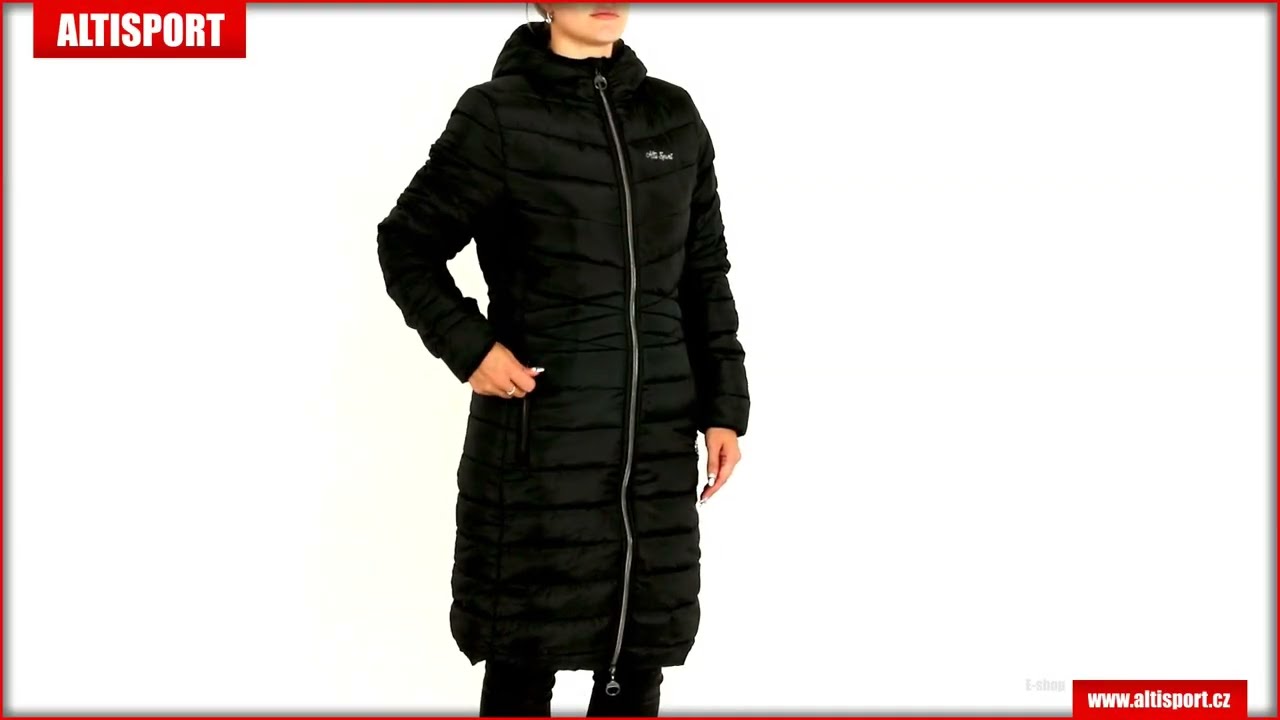Dámský kabát ALTISPORT BETSY ČERNÁ