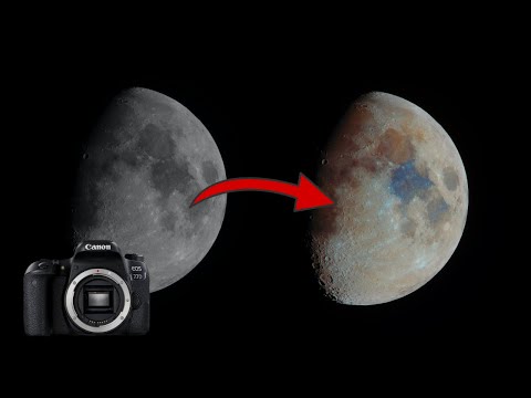 Photographing the moon and its minerals