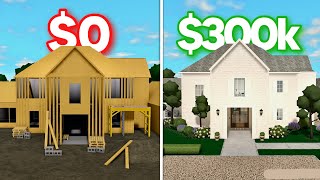$0 vs $300,000 House in Bloxburg!