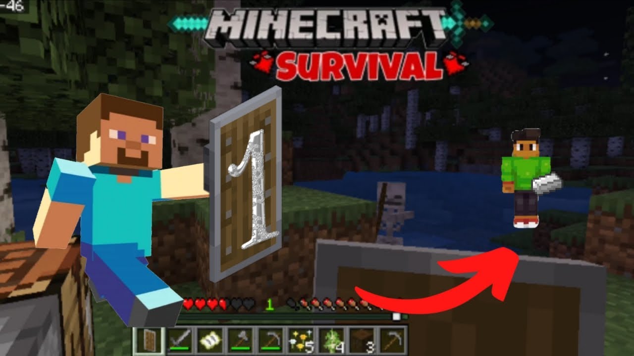 Minecraft Survival series with my brother part 1 
