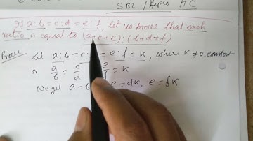 if a:b=c:d=e:f, then prove that each ratio is equal to (a+c+e):(b+d+f). #X #DpmSir