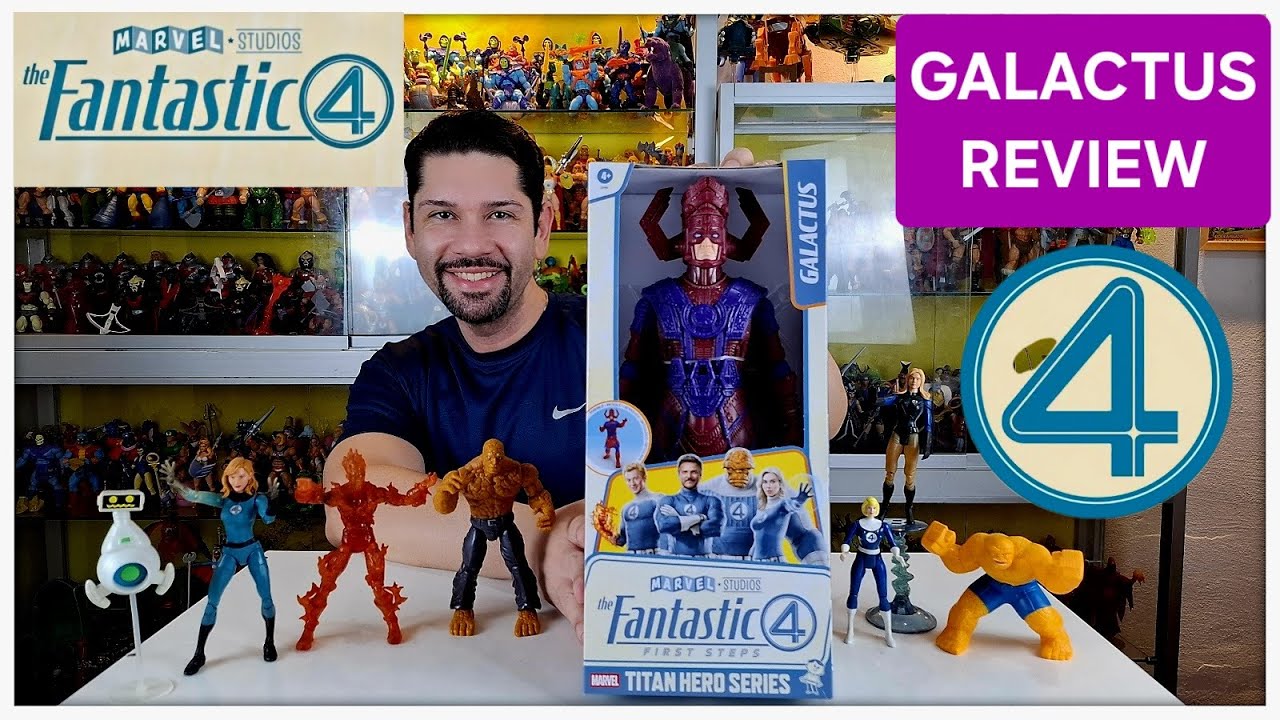 GALACTUS TITAN HEROES FANTASTIC FOUR TOY SUPERHERO ACTION FIGURE REVIEW! MARVEL TOY COLLECTION!
