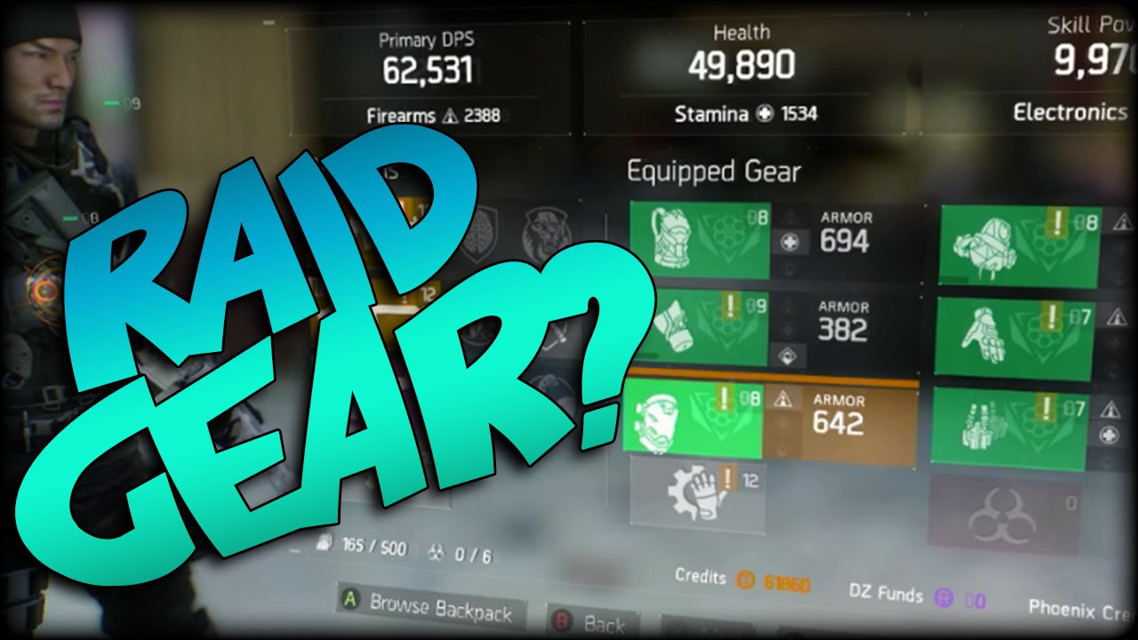 The Division Incursions - Raid Gear Sets!