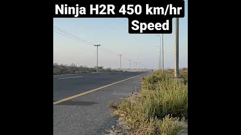 ninja H2R 450 km/hr full speed test | #Kawasaki Ninja H2R #speed test | #ninja #pickup test #shorts