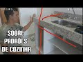 Padrão de armários de cozinha detalhes e medidas