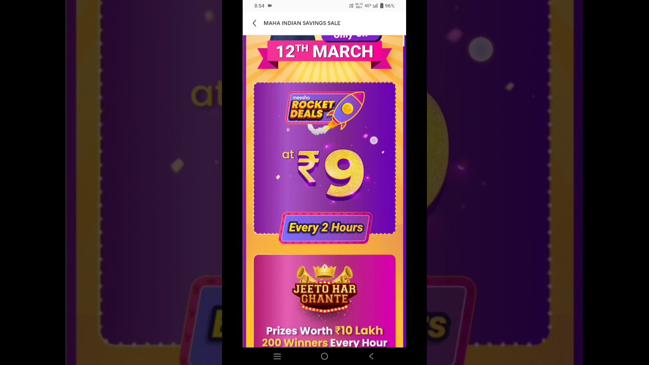 Meesho 9 Rs Sale ।। Meesho Rocket Deals Sale ।। Meesho Upcoming Sale ।।