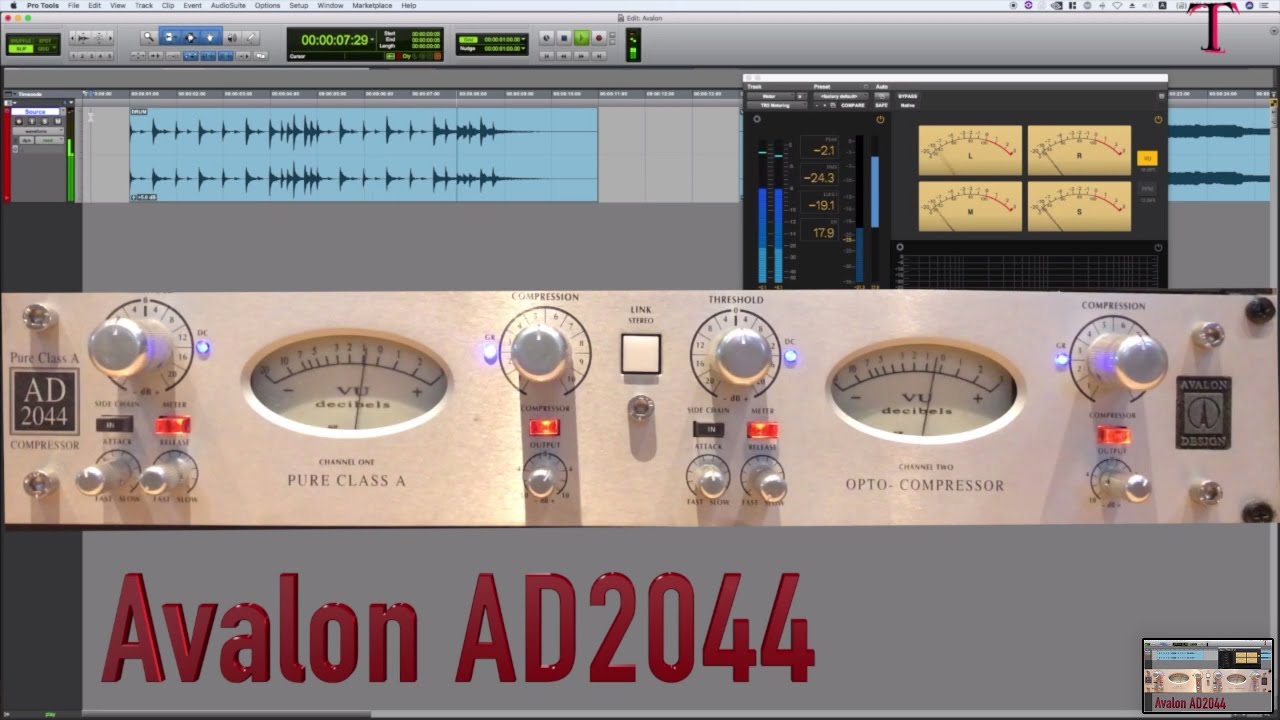 Avalon Ad2044 Compressor Vs Plugin You Avalon Ad2044 Compressor Vs Plugin