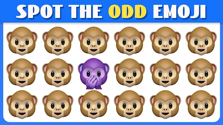 Can You Find the Odd Emoji Out? 🐵 Monkey Emoji Puzzle Quiz Challenge #22