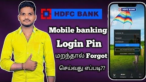 HDFC Bank mobile banking login password forgot Tamil|forgot login password mobile banking app Tamil