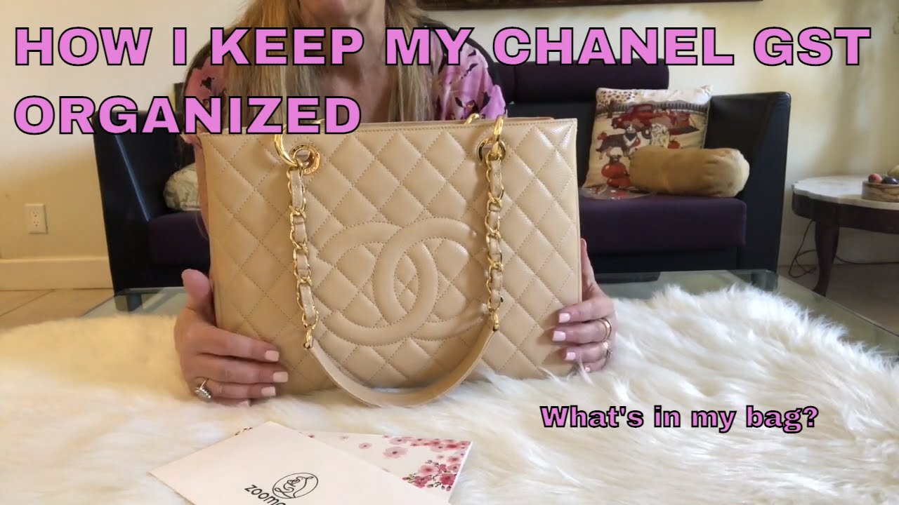 WHAT'S IN MY BAG  CHANEL GST WITH ZOOMONI ORGANIZER & DISCOUNT