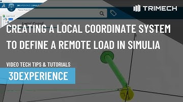 Creating a Local Coordinate System to Define a Remote Load in Simulia