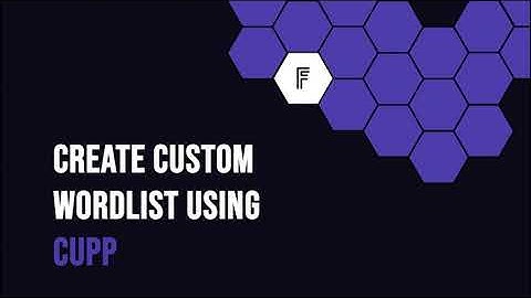 Crafting Personalized Wordlists with CUPP on Linux - FEEZ
