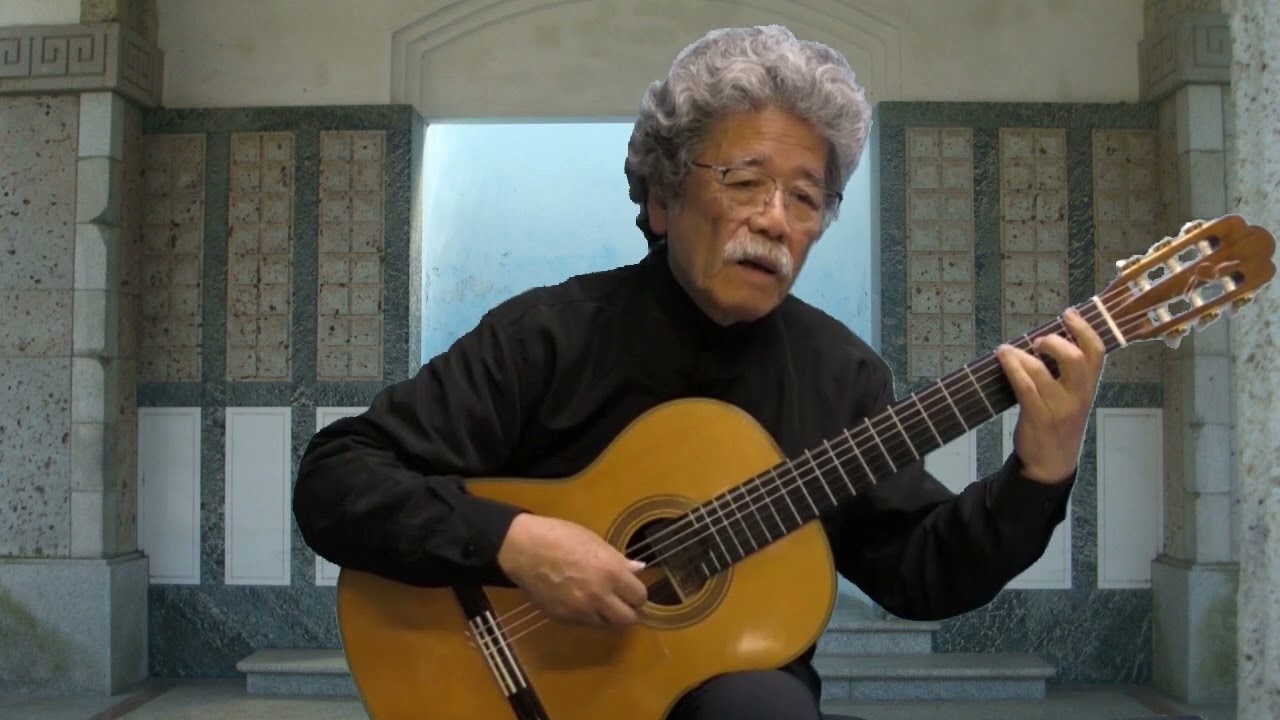 162 Tabei Guitar Aria by Bach   G線上のアリア演奏と話